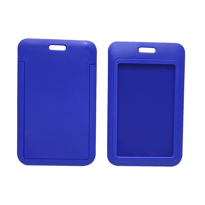 Wholesale Custom Design UV Print ABS Plastic ID Card Holder Staff Lanyard Card Holder ID Badge Card Holder