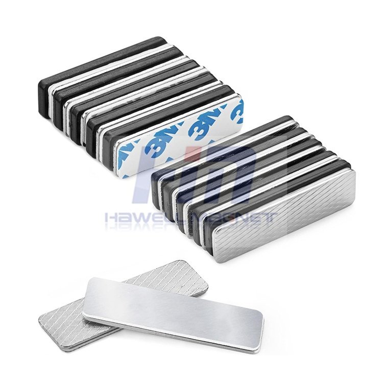 Super strong magnetic tag holder name plate magnet black