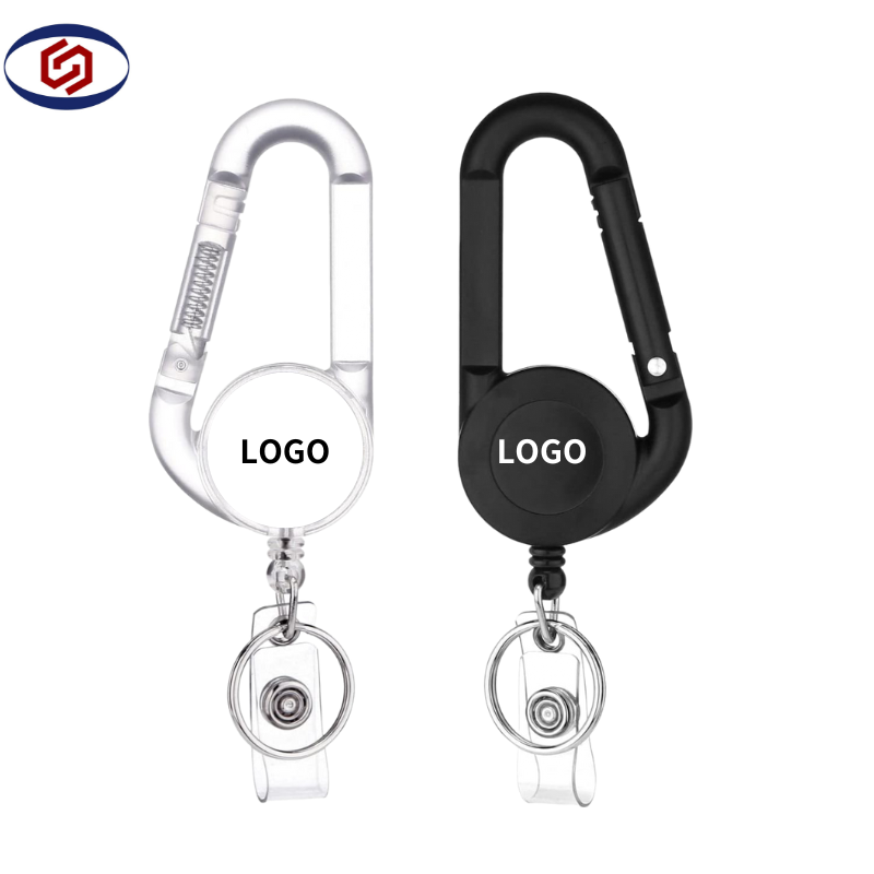 custom logo retractable badge reel