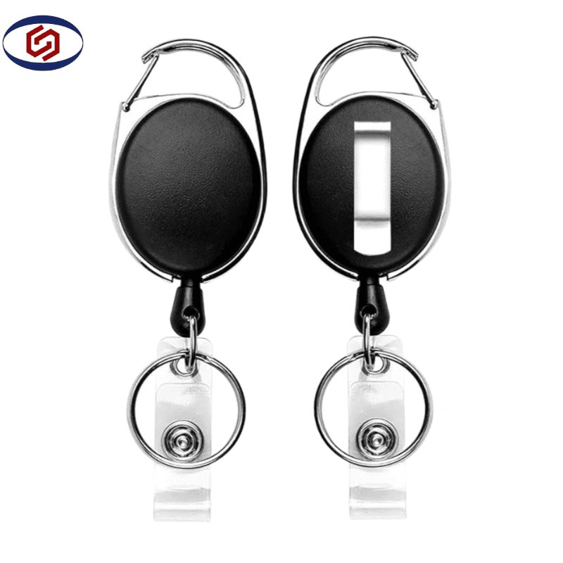 custom logo retractable badge reel