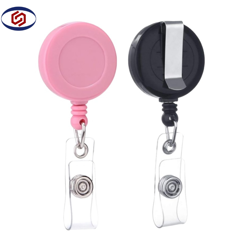 custom logo retractable badge reel