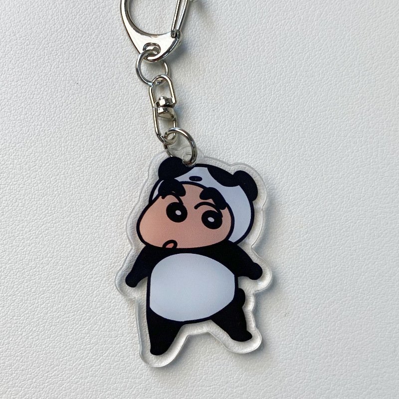 High Quality 3D Lenticular Flips Keyring Bleach 3D Motion Anime Keychains UV PVC Acrylic Stylish Alloy Decorative Features