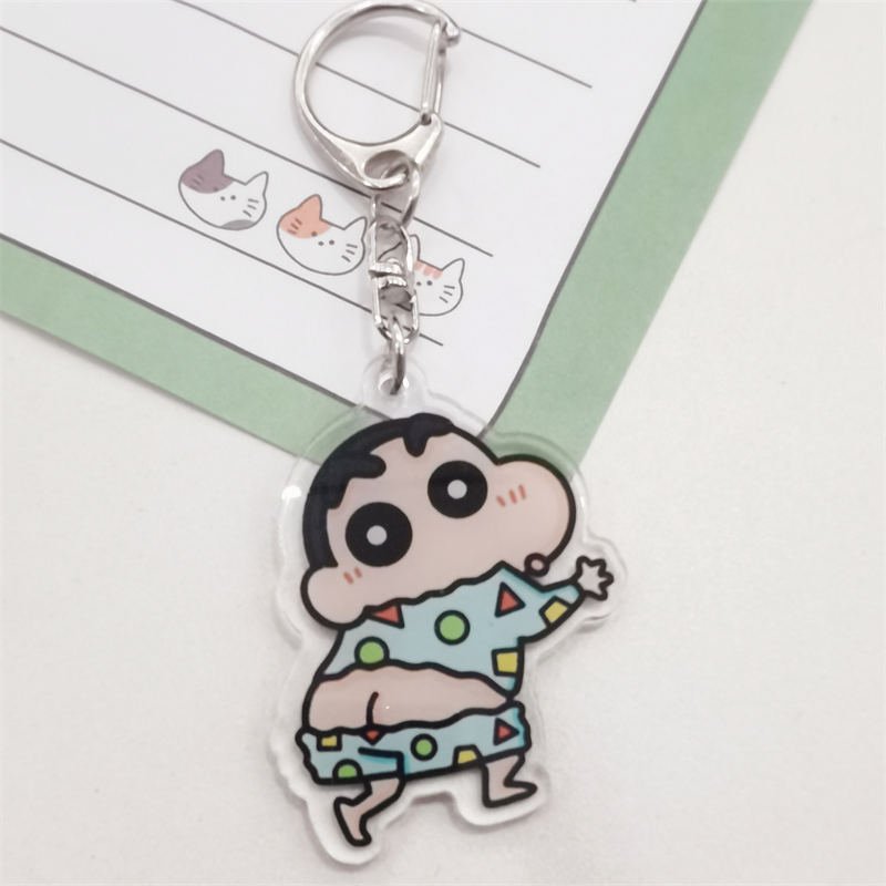 High Quality 3D Lenticular Flips Keyring Bleach 3D Motion Anime Keychains UV PVC Acrylic Stylish Alloy Decorative Features