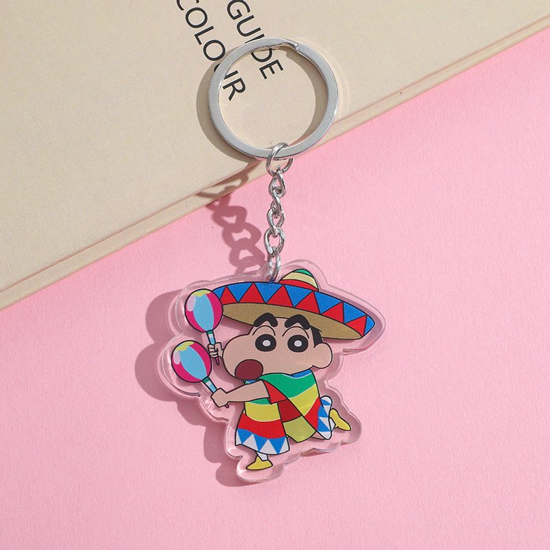 High Quality 3D Lenticular Flips Keyring Bleach 3D Motion Anime Keychains UV PVC Acrylic Stylish Alloy Decorative Features