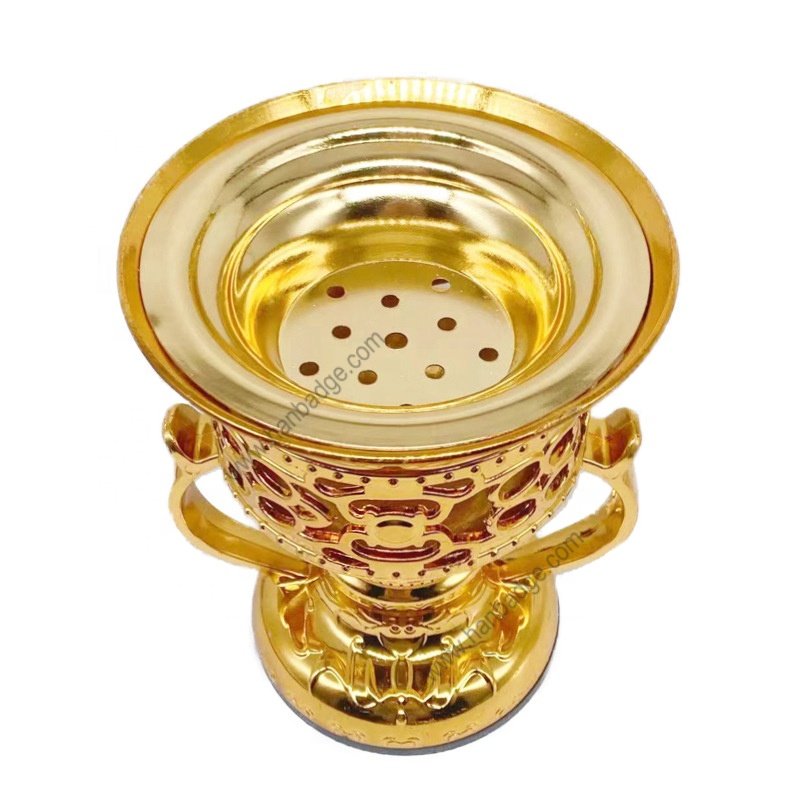 Middle East Arabic Metal Mug Style Desktop Charcoal Oud Bakhoor Burner