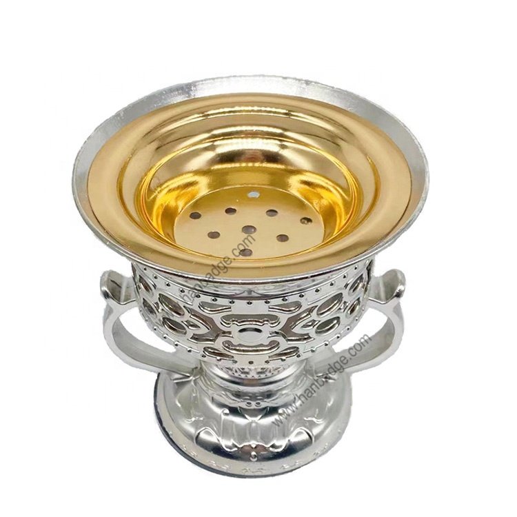 Middle East Arabic Metal Mug Style Desktop Charcoal Oud Bakhoor Burner