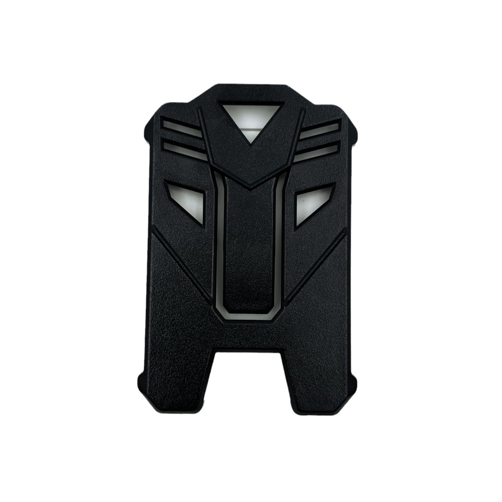 Pullzer office ID card with black PC transparent hard plastic ABS card holder