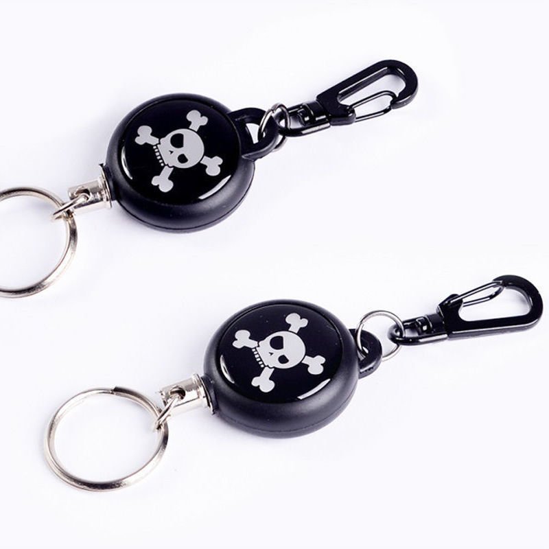 factory wholesale lanyard easy-to-pull buckle outdoor retractable metal badge reel
