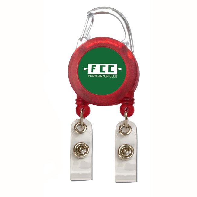 Double line plastic Badge Reel