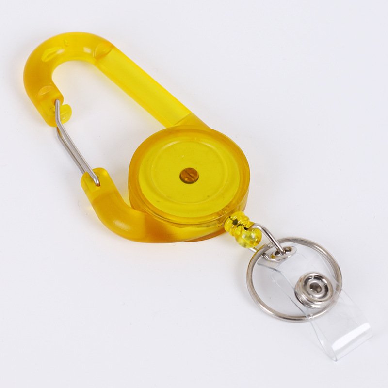 Custom Logo Retractable Badge Reel Transparent Name Office Nurse Accessories ID Badge Holder
