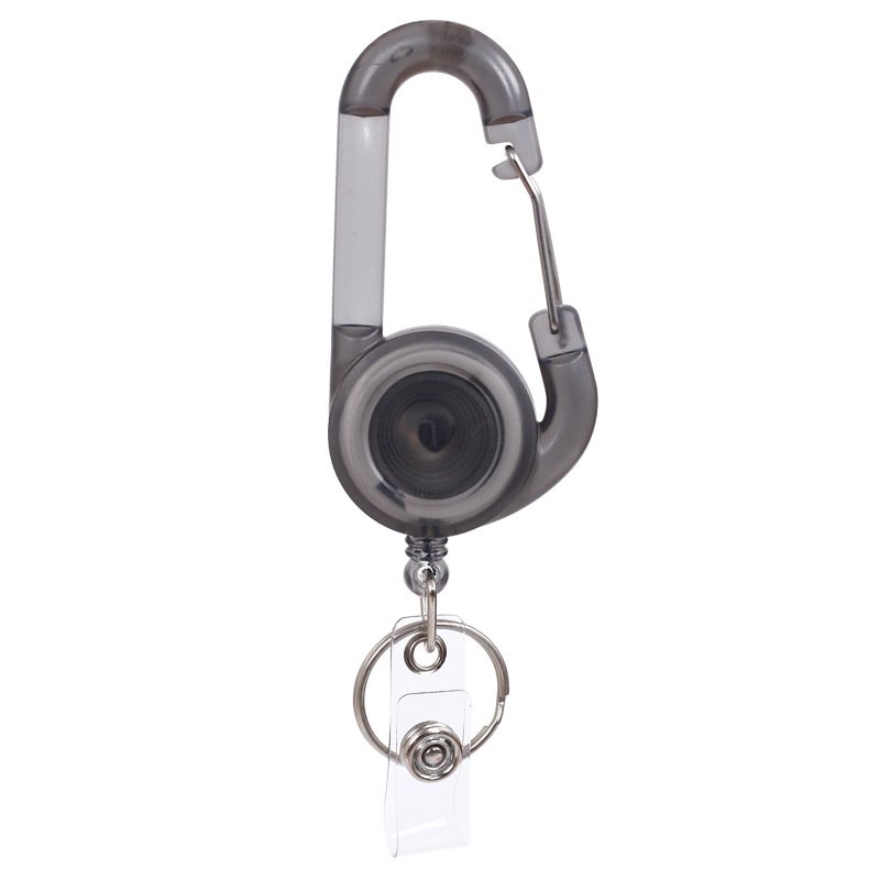 Custom Logo Retractable Badge Reel Transparent Name Office Nurse Accessories ID Badge Holder
