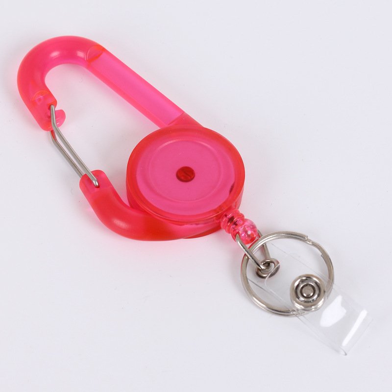 Custom Logo Retractable Badge Reel Transparent Name Office Nurse Accessories ID Badge Holder