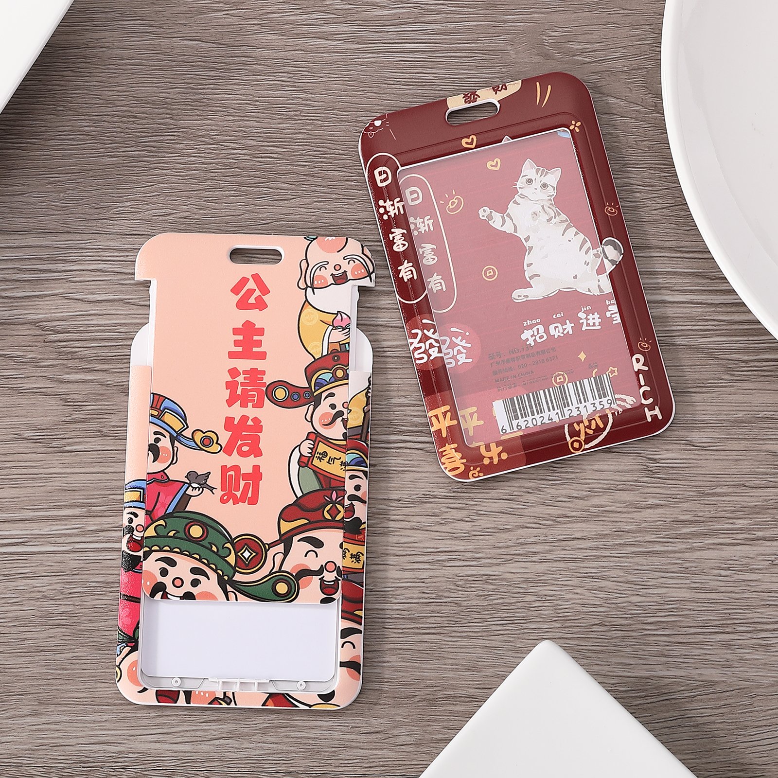 ID Card Badge Holder Lanyard Heavy Duty Plastic Name Tag ID Card Holder for Business Card Offices