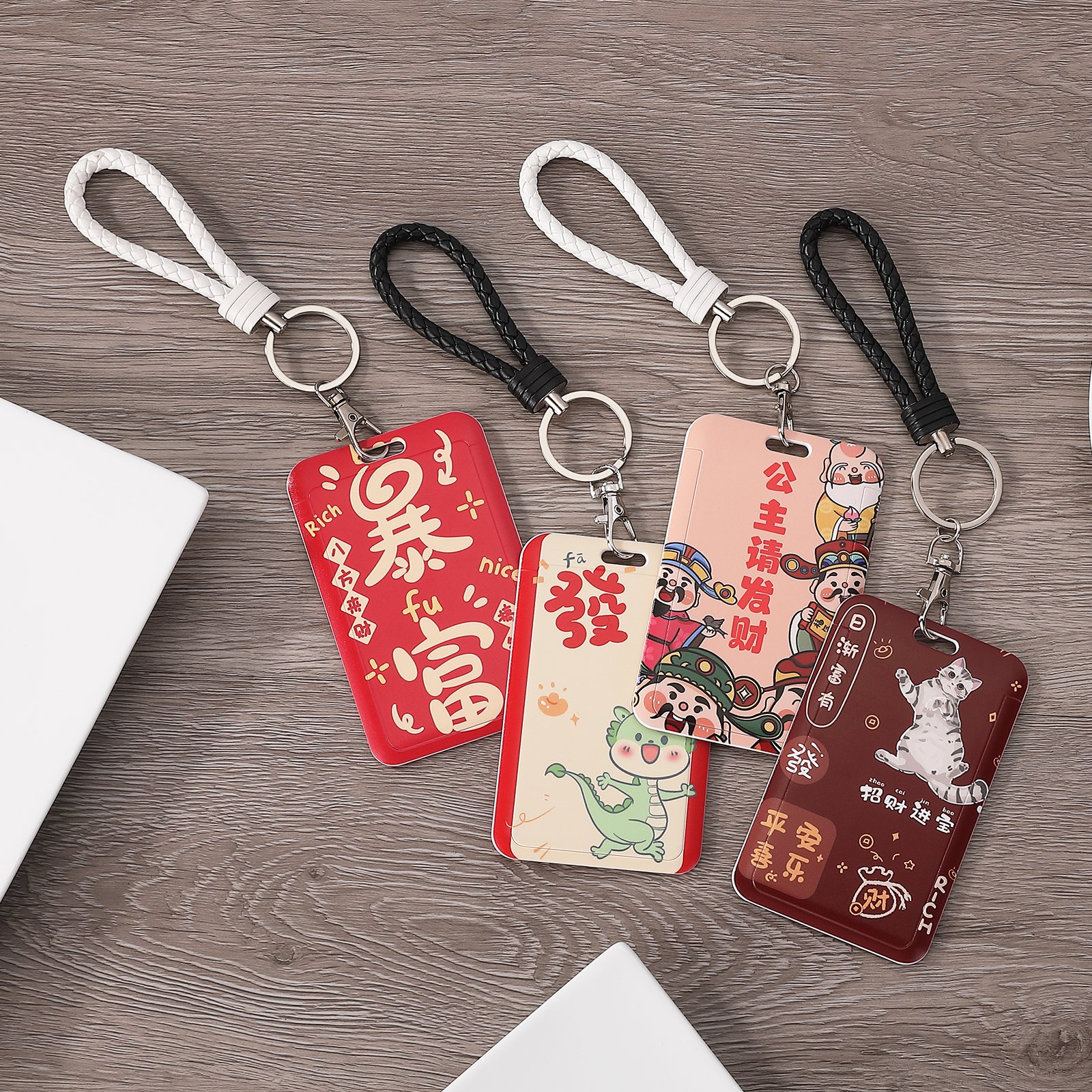 ID Card Badge Holder Lanyard Heavy Duty Plastic Name Tag ID Card Holder for Business Card Offices