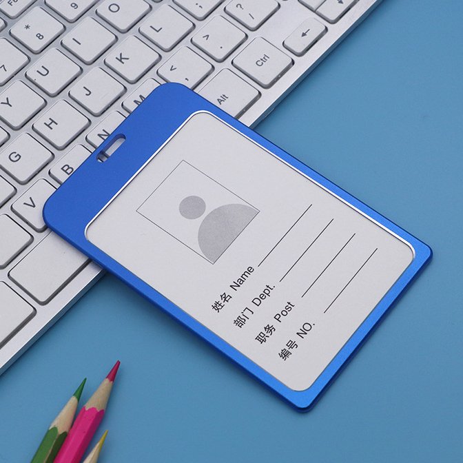 ZXX532 Aluminum Alloy ID Credit Name Card Badge Holder Cover Metal Zinc Alloy Business Name ID Card Holder