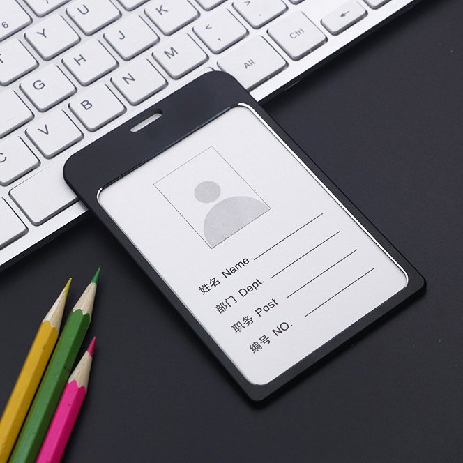ZXX532 Aluminum Alloy ID Credit Name Card Badge Holder Cover Metal Zinc Alloy Business Name ID Card Holder