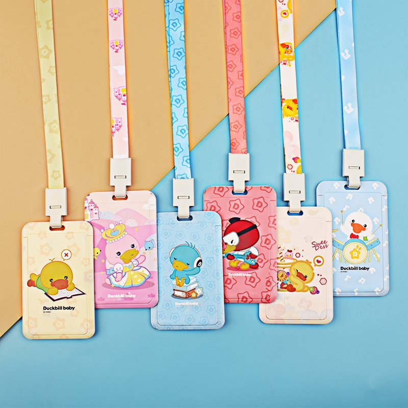 Plastic Designer Name Carbon Lanyard Custom Business id Card Holder