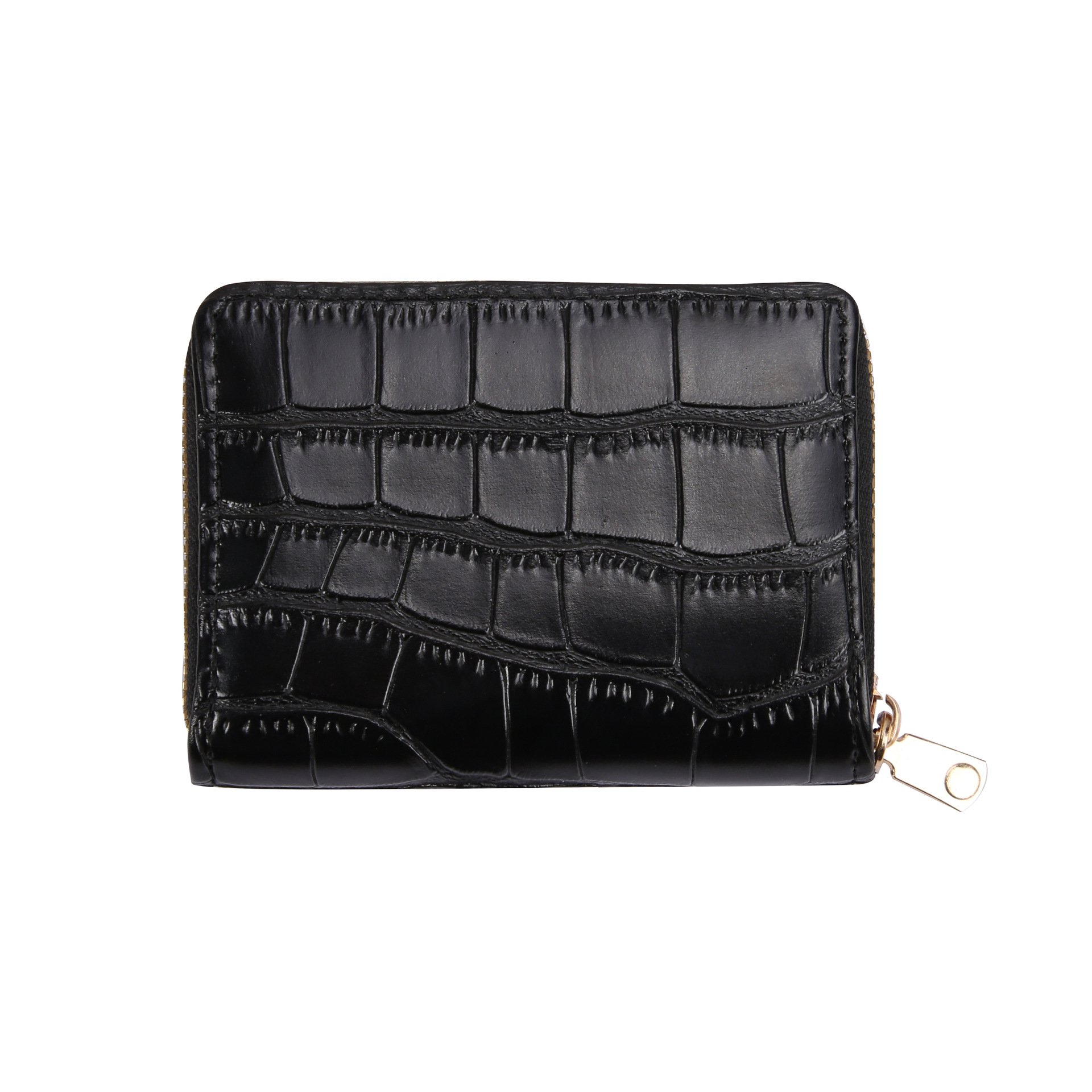 New Arrival Women's Multi-Functional Anti-Degaussing Card Holder Retro K-Style Crocodile Pattern Mini Size Multiple Card Cards