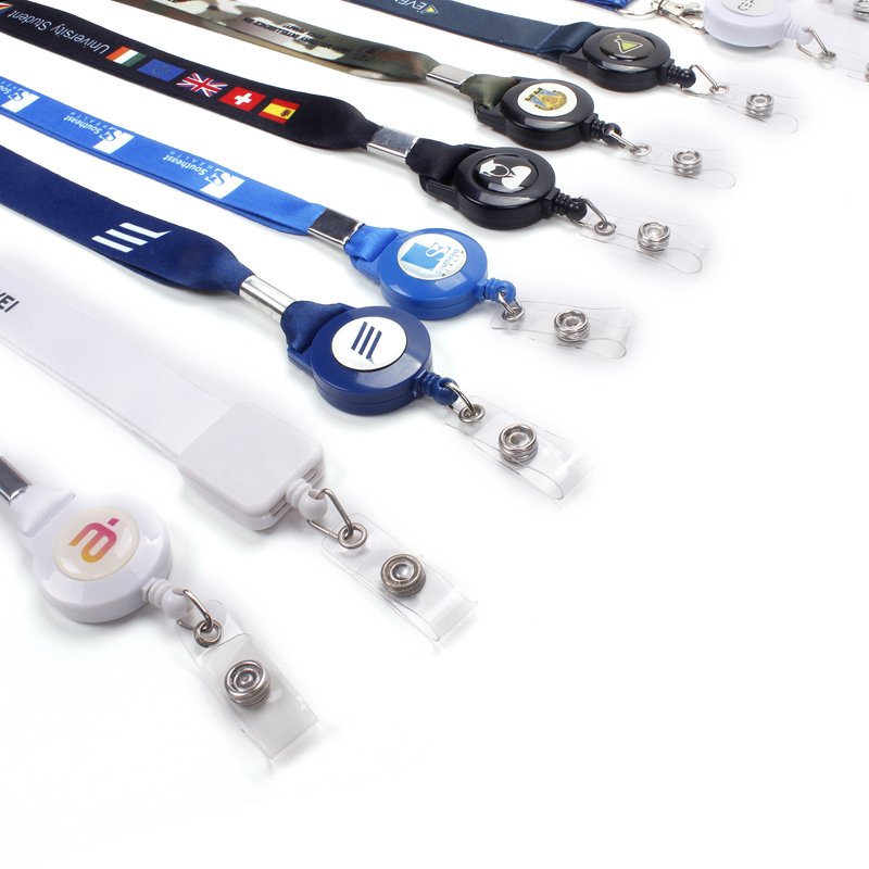 Personalized Custom Logo Printing Polyester Lanyard Id Card Badge Holder Neck Lanyards