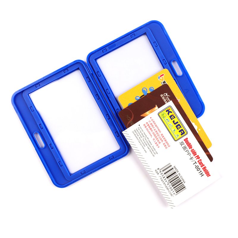 Wholesale Popular Badge Holder Double Side Employee Card Holder Hanging Card Protector For Job