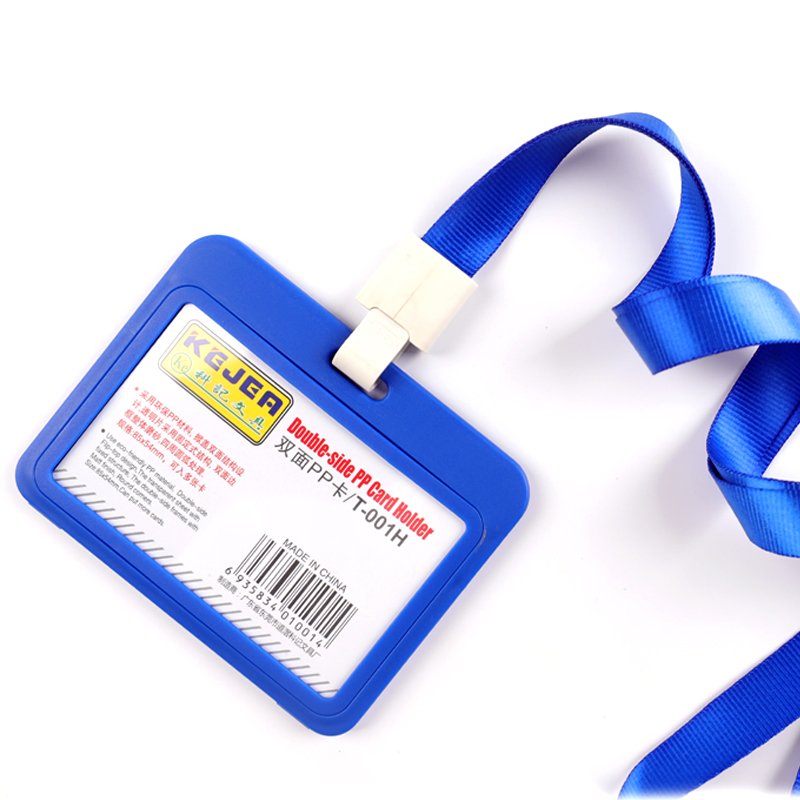 Wholesale Popular Badge Holder Double Side Employee Card Holder Hanging Card Protector For Job