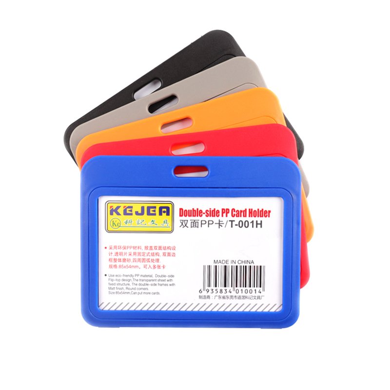 Wholesale Popular Badge Holder Double Side Employee Card Holder Hanging Card Protector For Job