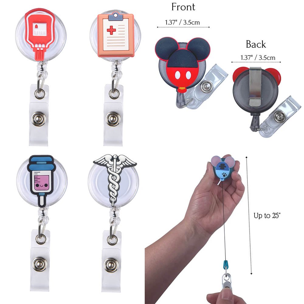 New Style Medical Series Stethoscope Nursing Student Badge Reel For Nurse Accessories