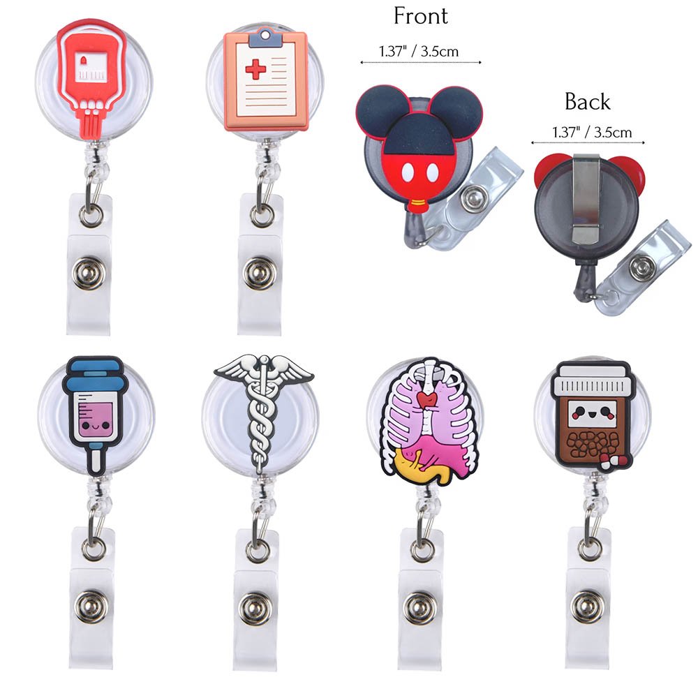 New Style Medical Series Stethoscope Nursing Student Badge Reel For Nurse Accessories