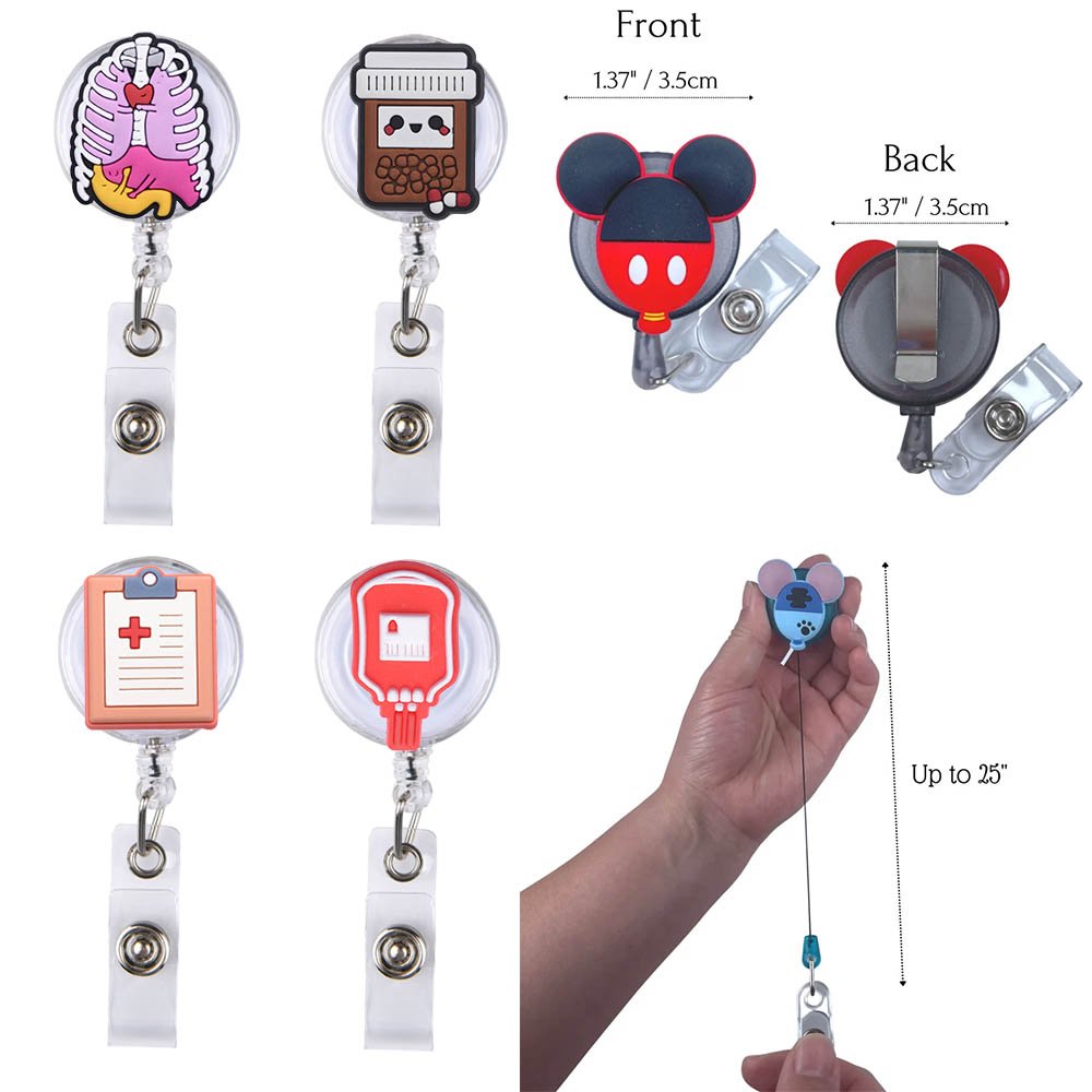 New Style Medical Series Stethoscope Nursing Student Badge Reel For Nurse Accessories