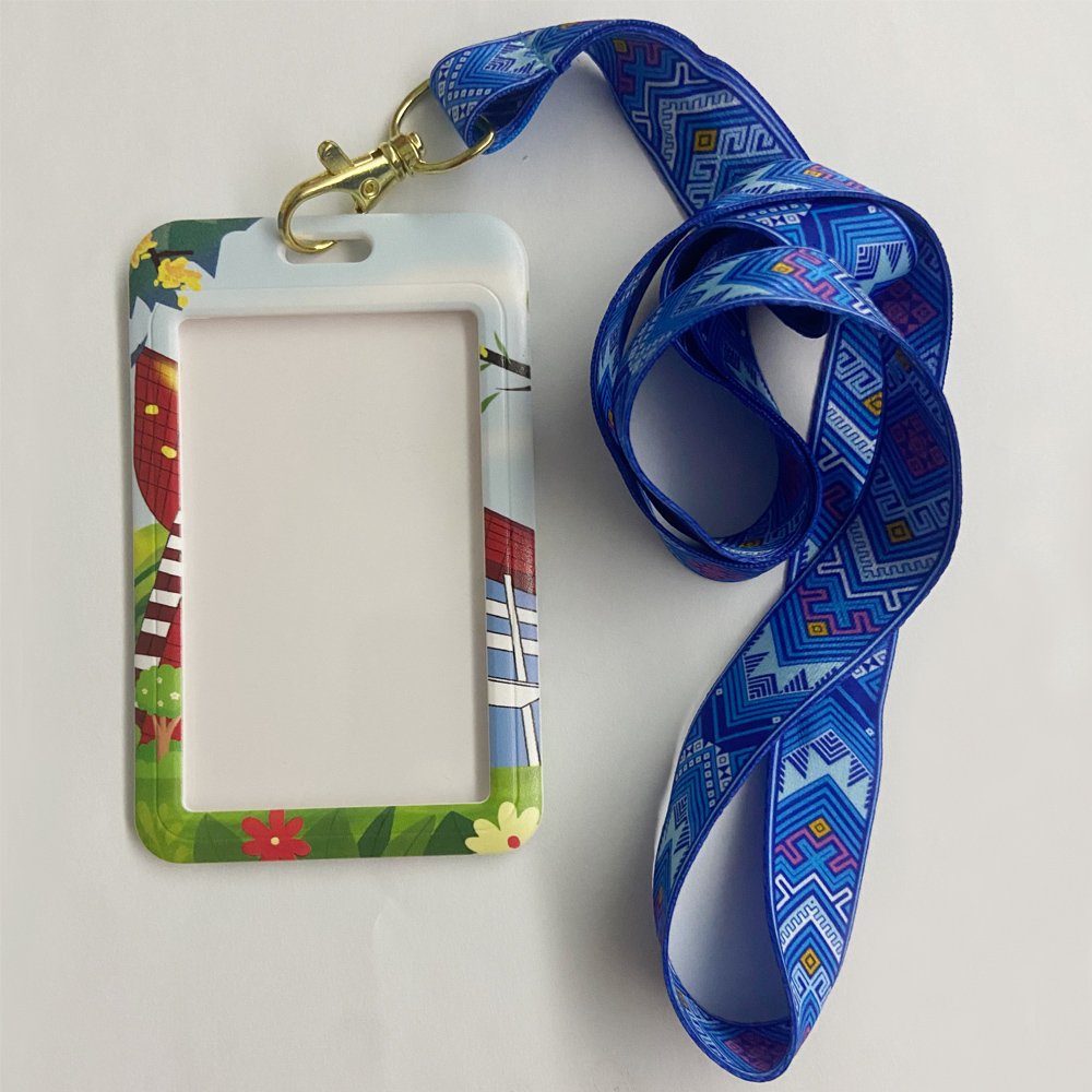 Factory Direct Supply Polyester Neck Strap Lanyard Safety Dye Sublimation Card Holder for Other Materials
