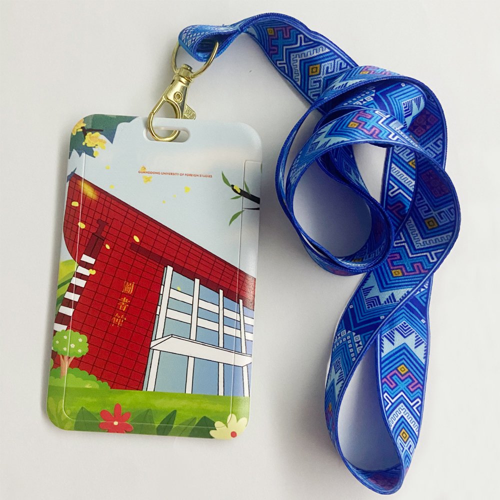 Factory Direct Supply Polyester Neck Strap Lanyard Safety Dye Sublimation Card Holder for Other Materials
