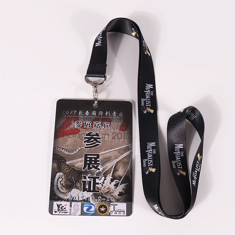 Personalised Polyester custom lanyard airbus sublimation printing nurse lanyard with neck id badge card holder