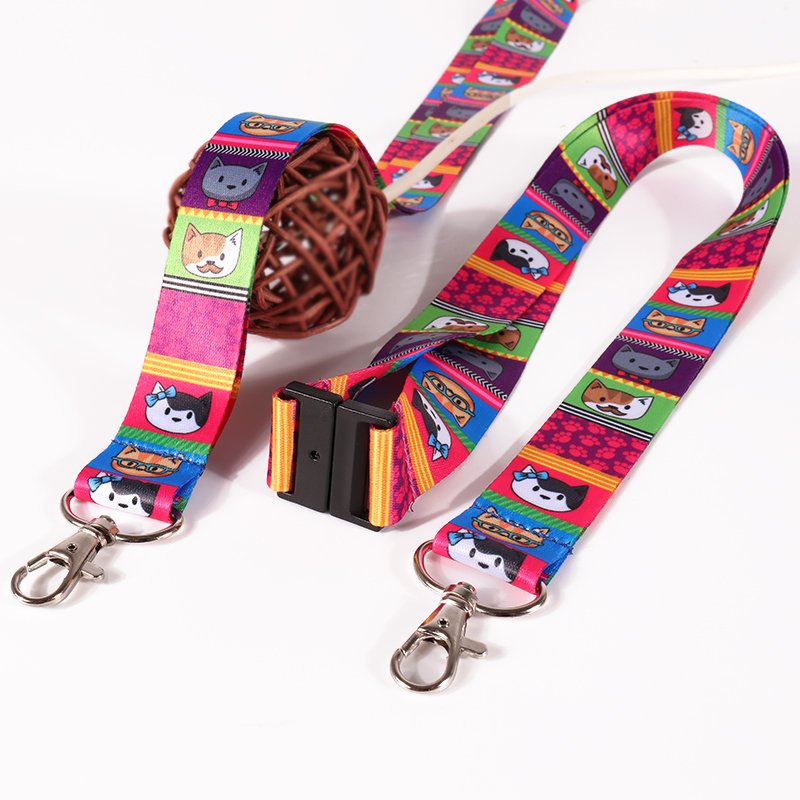 Personalised Polyester custom lanyard airbus sublimation printing nurse lanyard with neck id badge card holder
