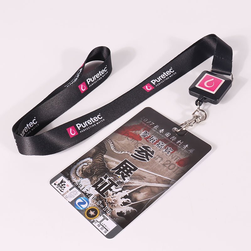 Personalised Polyester custom lanyard airbus sublimation printing nurse lanyard with neck id badge card holder