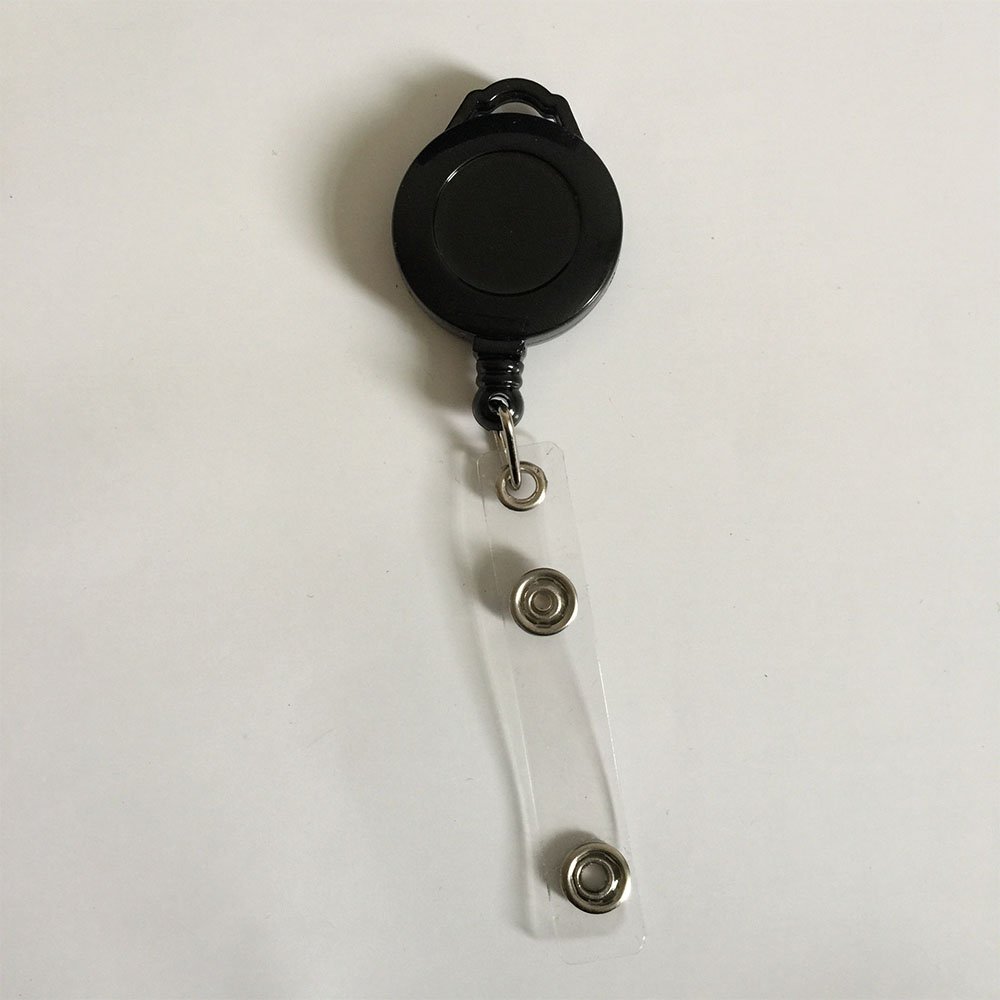 Hot Sale Solid Color Badge Holder Clip Retractable Badge Reel Name Clip Nurse Badge Reel Id Card Holder Clip
