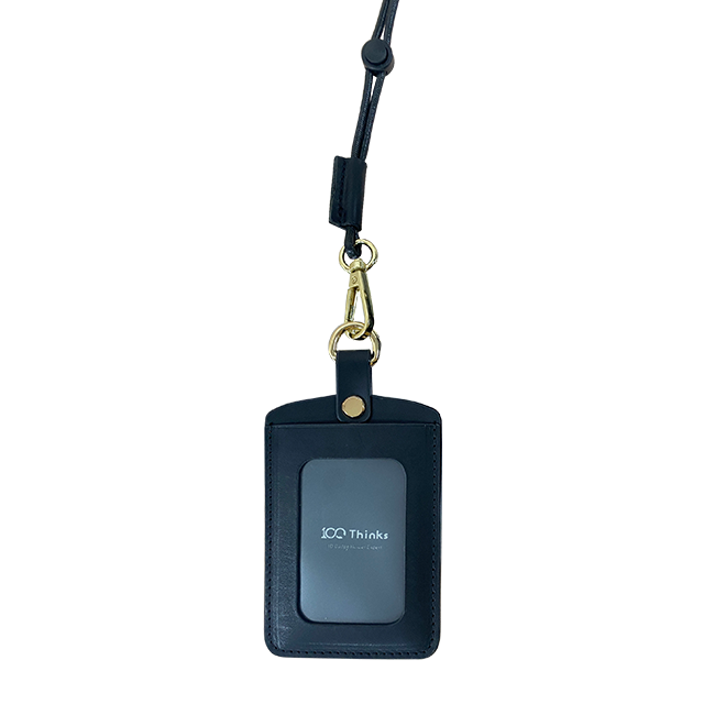 Classic Durable Leather ID Card Badge Holder