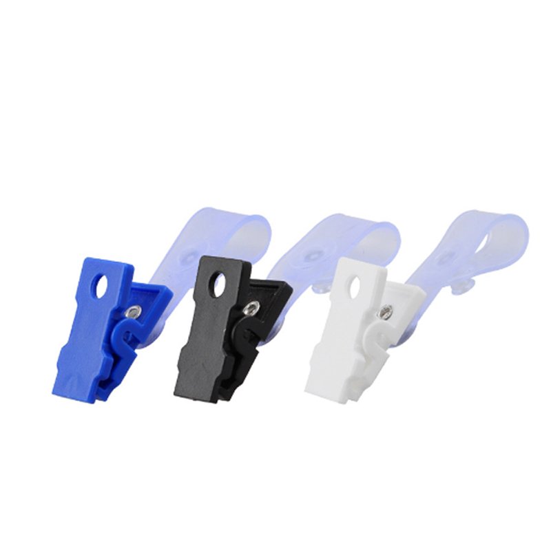 Direct Factory High Quality Colorful Work Card Buckle Plastic Id Badge Crocodile Clip Id Card Badge Holder