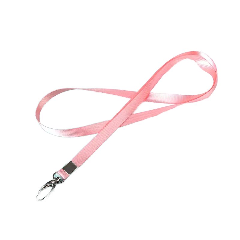 Custom wrist retractable embroidered lanyard logo beaded name tag lanyard