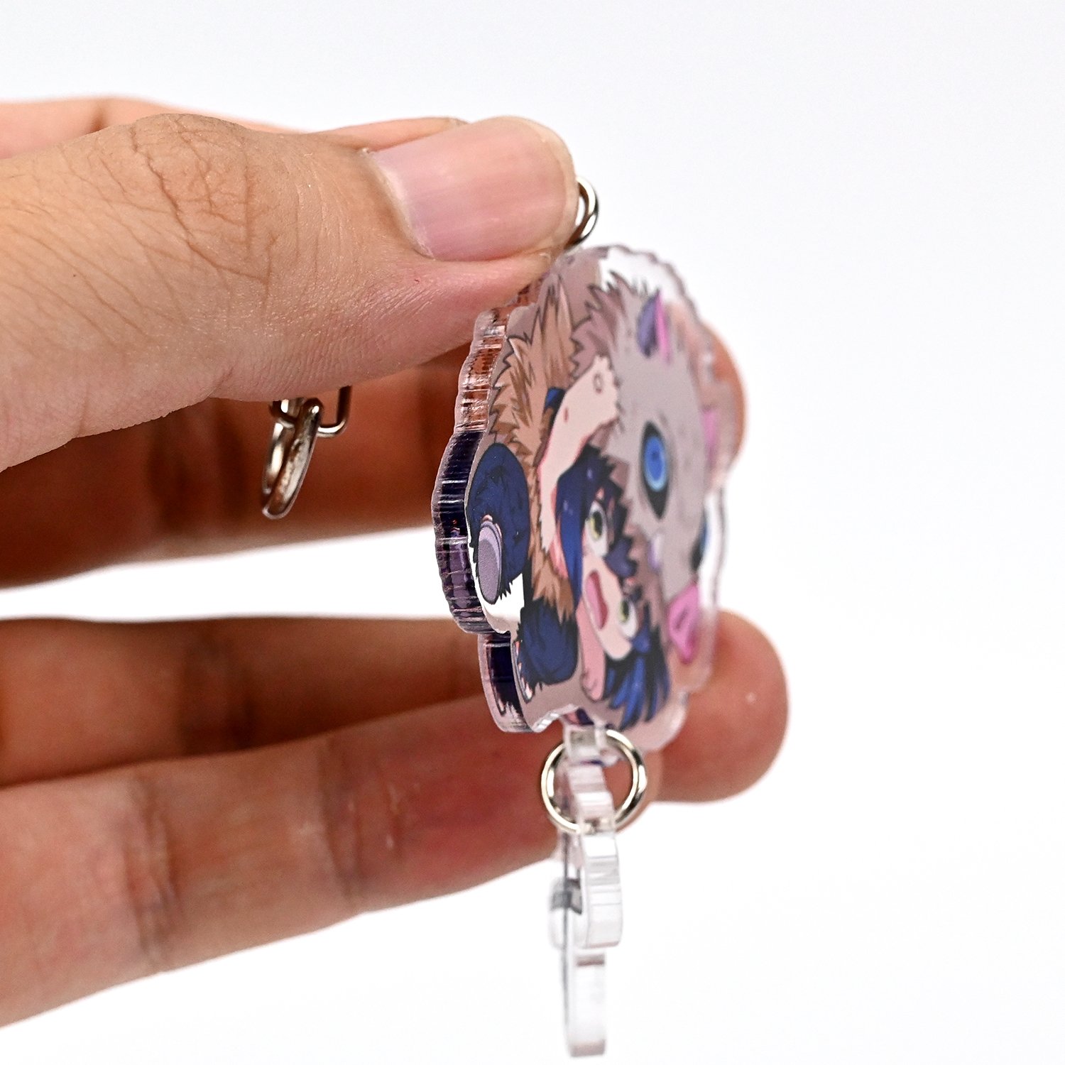 Customized for friends high definition quality acrylic key hanger holiday gift Creative acrylic charm clear acrylic key chain