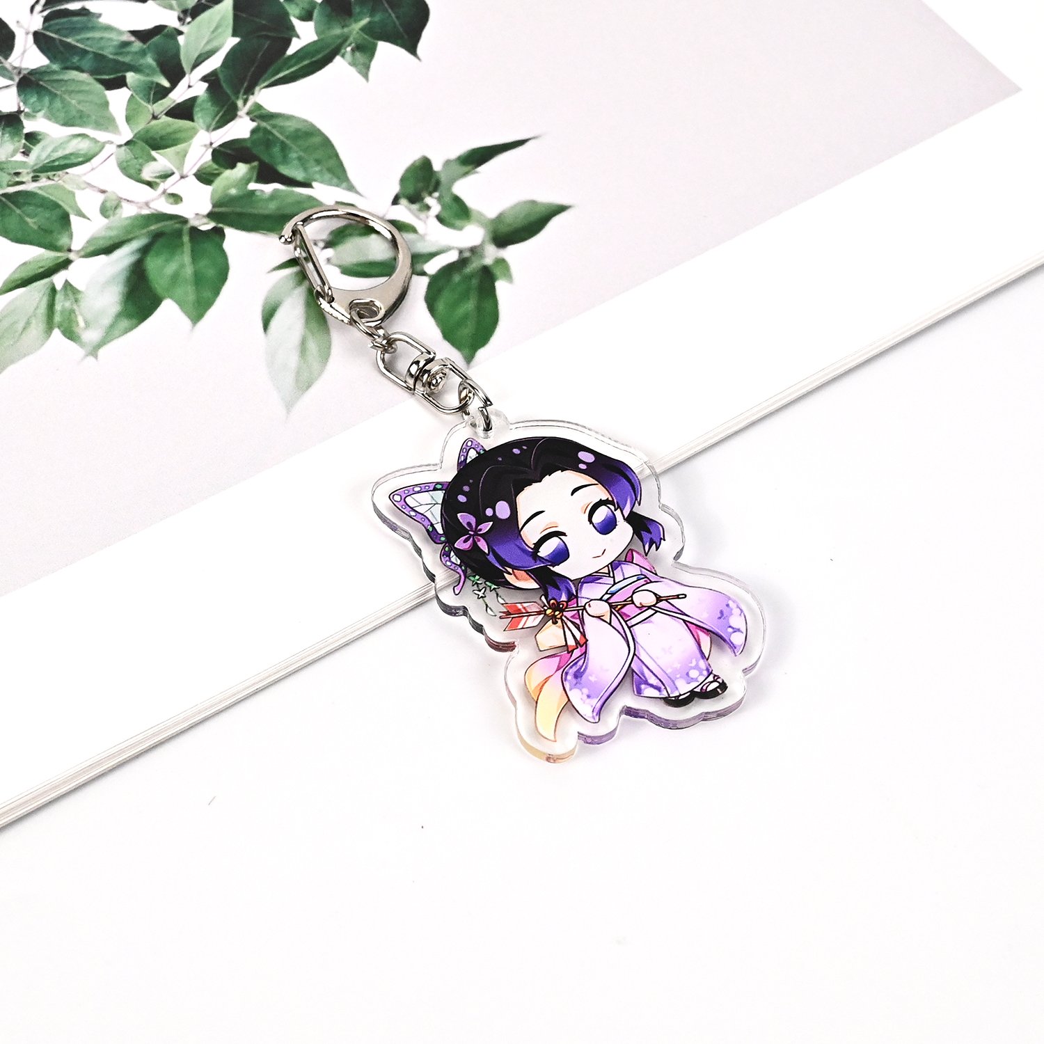 Customized for friends high definition quality acrylic key hanger holiday gift Creative acrylic charm clear acrylic key chain