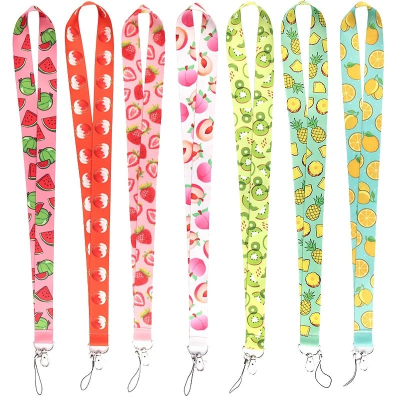 Promotion Anime Polyester Lanyard With id Card Badge Holder teacher Cell Mobile Phone Lanyards With Logo Custom Lanyard keychain
