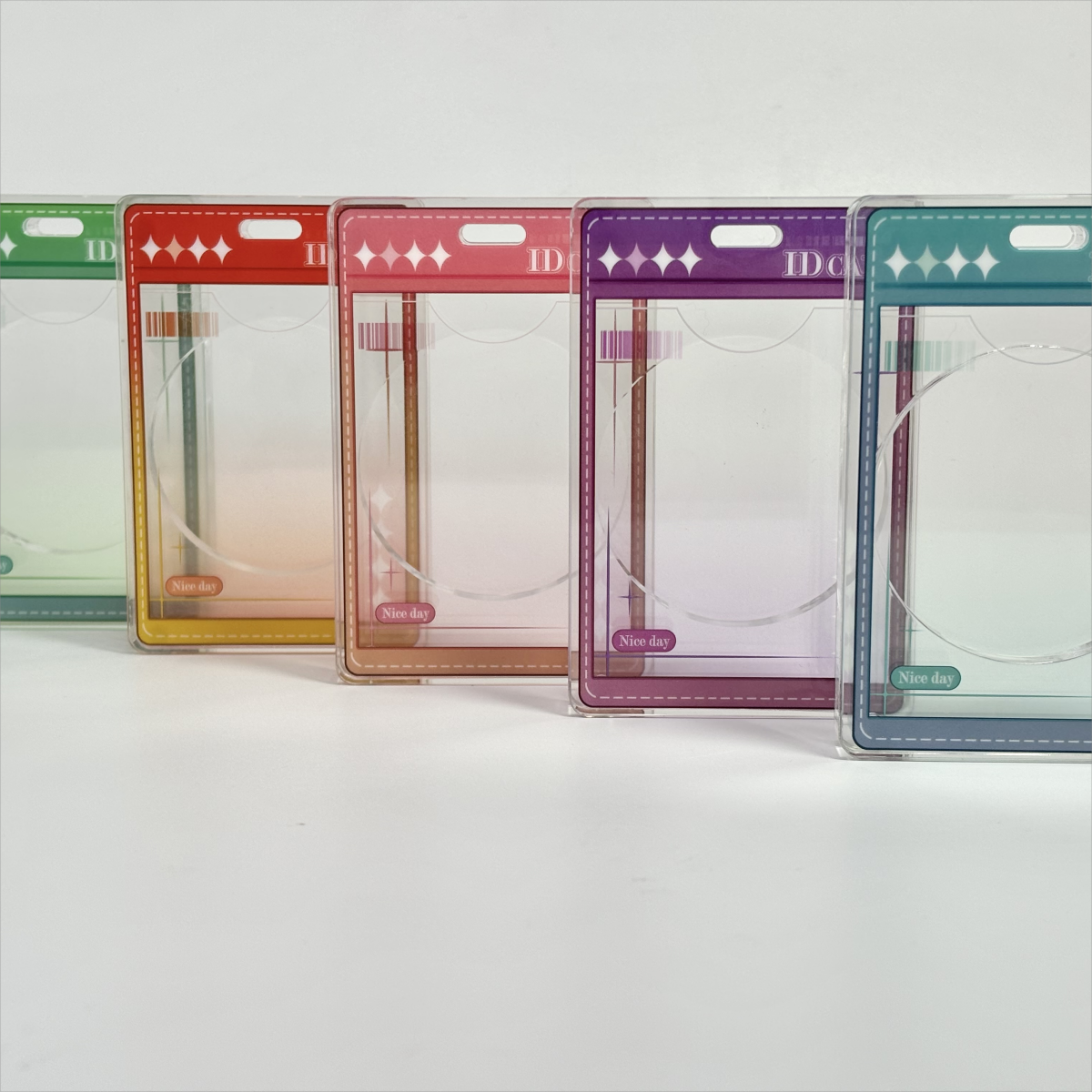 ID CARD Acrylic frame Vertical version- Plastic Frame for Badge anime decoration