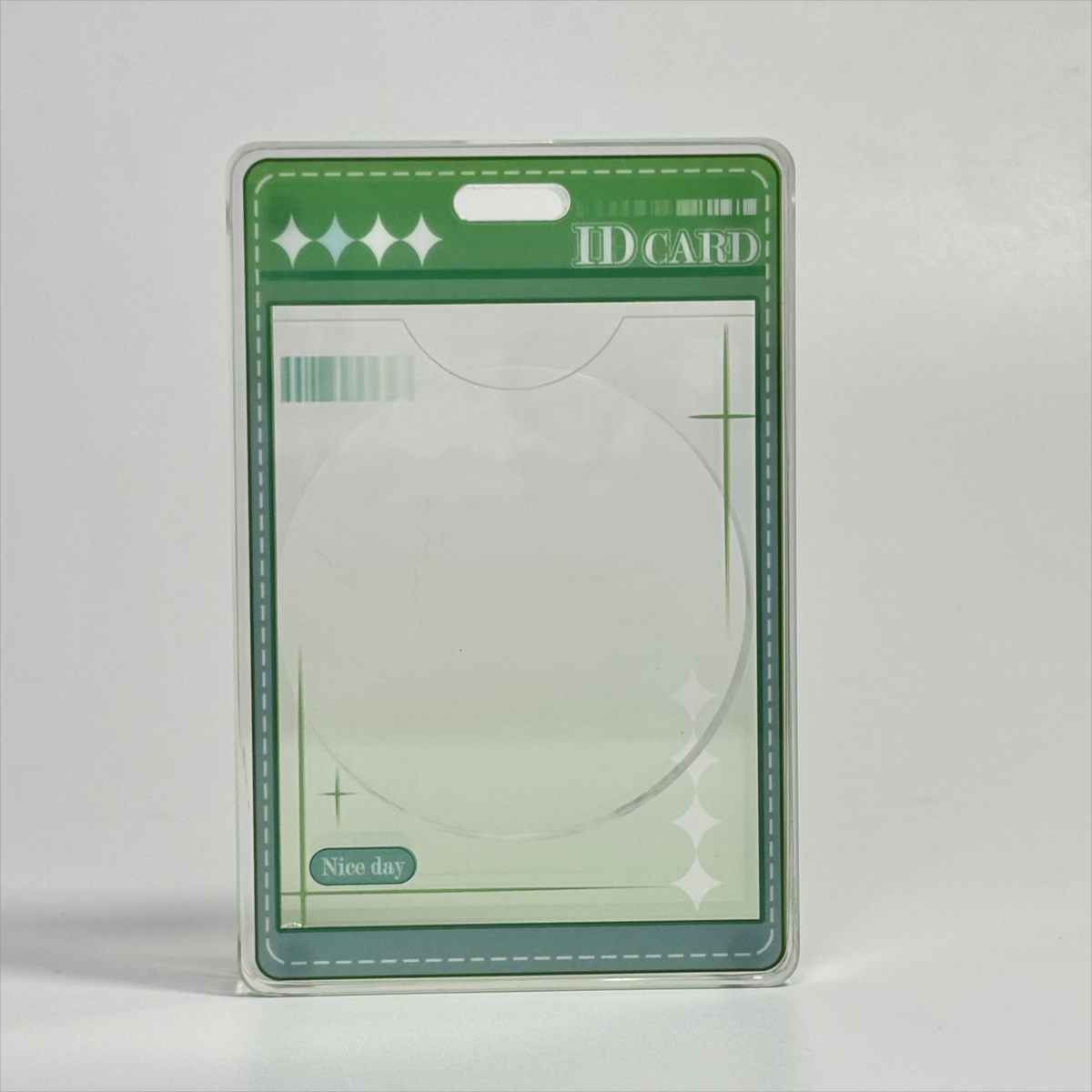 ID CARD Acrylic frame Vertical version- Plastic Frame for Badge anime decoration
