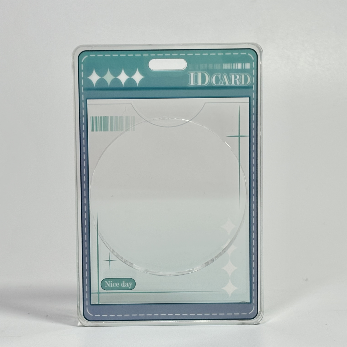 ID CARD Acrylic frame Vertical version- Plastic Frame for Badge anime decoration