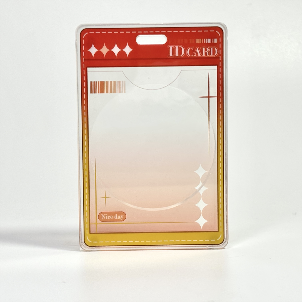 ID CARD Acrylic frame Vertical version- Plastic Frame for Badge anime decoration