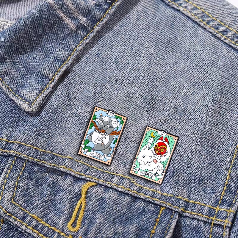 Japanese Style designer fashion holder custom metal logo gold cartoon luxury lapel badges brooches pins for men and women