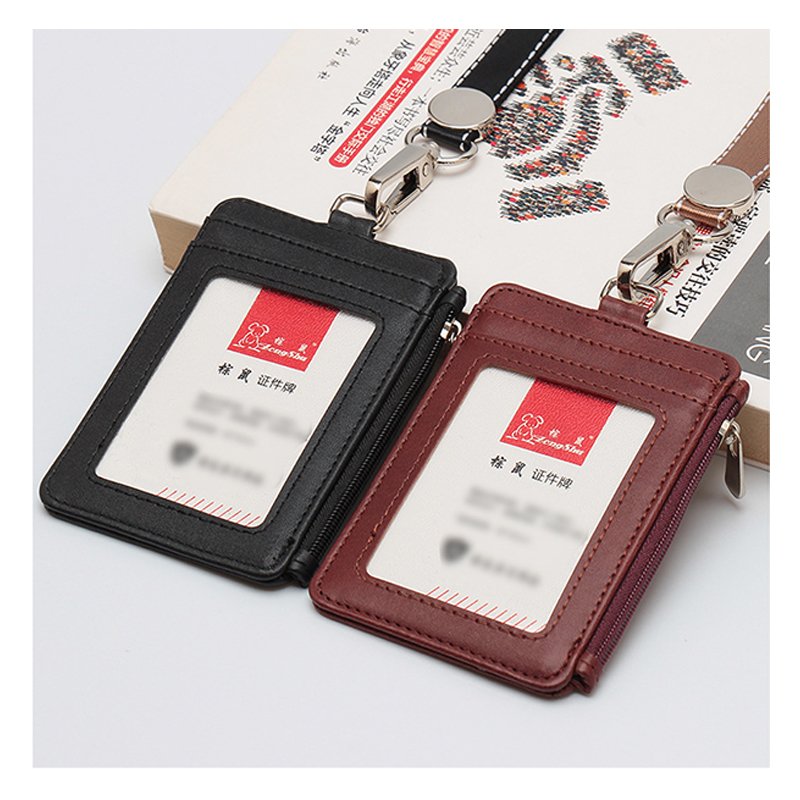 Smart ID Badge Holder Credit Card Holder ID Holder Zipper pocket