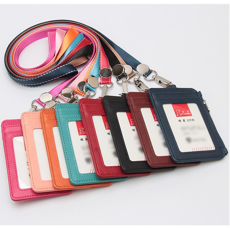 Smart ID Badge Holder Credit Card Holder ID Holder Zipper pocket
