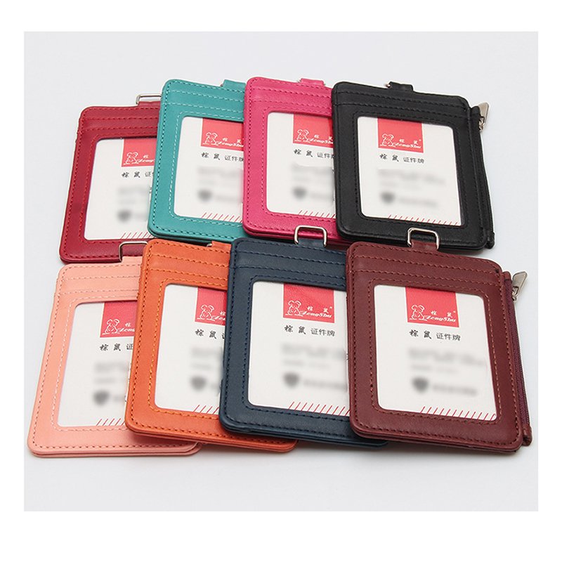 Smart ID Badge Holder Credit Card Holder ID Holder Zipper pocket