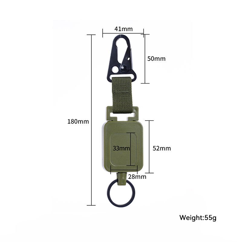 2024New Retractable Keyring Heavy Duty Retractable Keychain Strong Keychain Hook Badge Holder for Keyring ID-Card Badge Holder